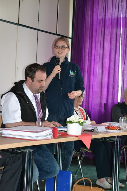 Hanna Bünger berichtete, dass das Jugend-Rotkreuz derzeit aus zwei Gruppen mit Jugendlichen im Alter von sechs bis 17 Jahren besteht