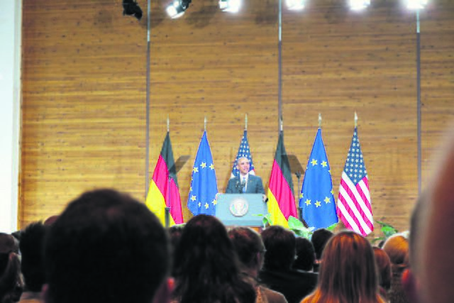 Barak Obama bei seiner Rede | Foto: Alexandra Waldau