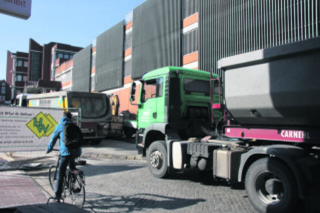 Das Parkhaus weicht einem Neubau