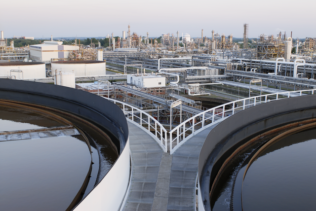 Die offenen Klärtürme auf dem Dow-Gelände | Foto: Dow Stade