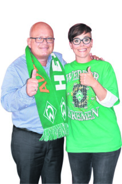 Katja Bendig und Martin Roesnick sind sich sicher: Werder bleibt erstklassig