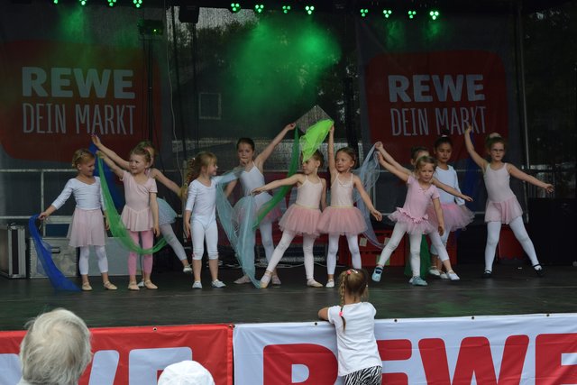 Die Kinderballettgruppe des VFL Maschen: Auch die ganz kleinen begeisterten auf der großen Musikbühne