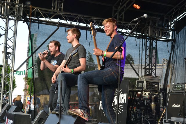 Kilian, Albrecht und Vincent (v. li.) von Funkspruch