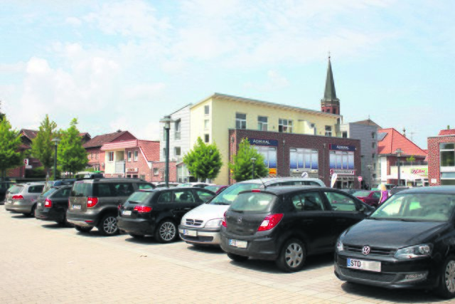 Samstags immer zugeparkt: der Friedrich-Tobaben-Platz in Harsefeld
