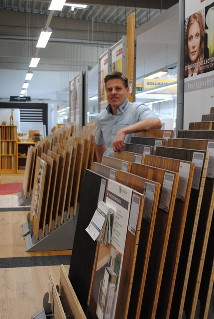 Markus Guse ist bei Hasselbring Fachmann für Bodenbeläge