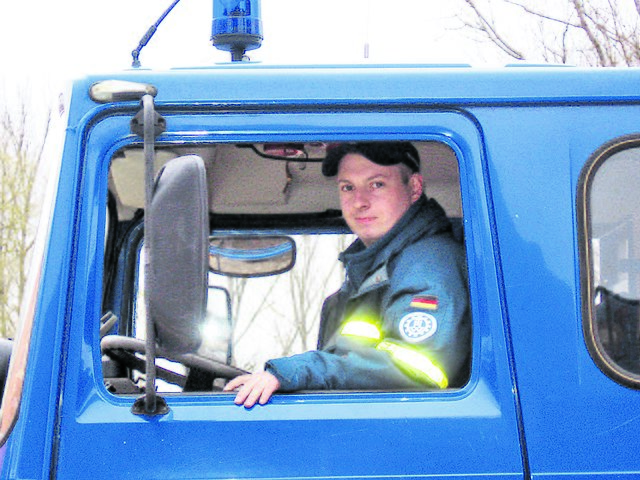 Christian Linke als THW-Kraftfahrer