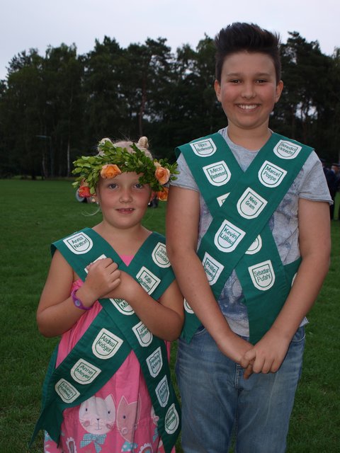 Karla Kröger und Philip Baars sind Hanstedts Kinderkönige | Foto: Schützenverein Hanstedt
