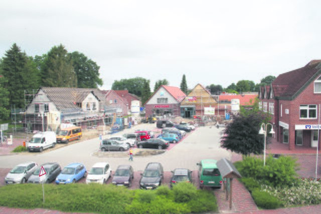 Kurz vor der Fertigstellung: das neue Ortszentrum in Apensen | Foto: wd