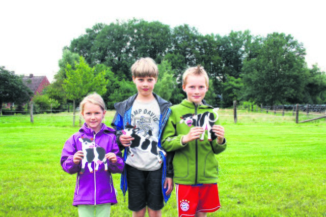 Auch Basteln stand für Greta (v. li.), Jan-Philipp, Kester und die anderen Kinder auf dem Programm