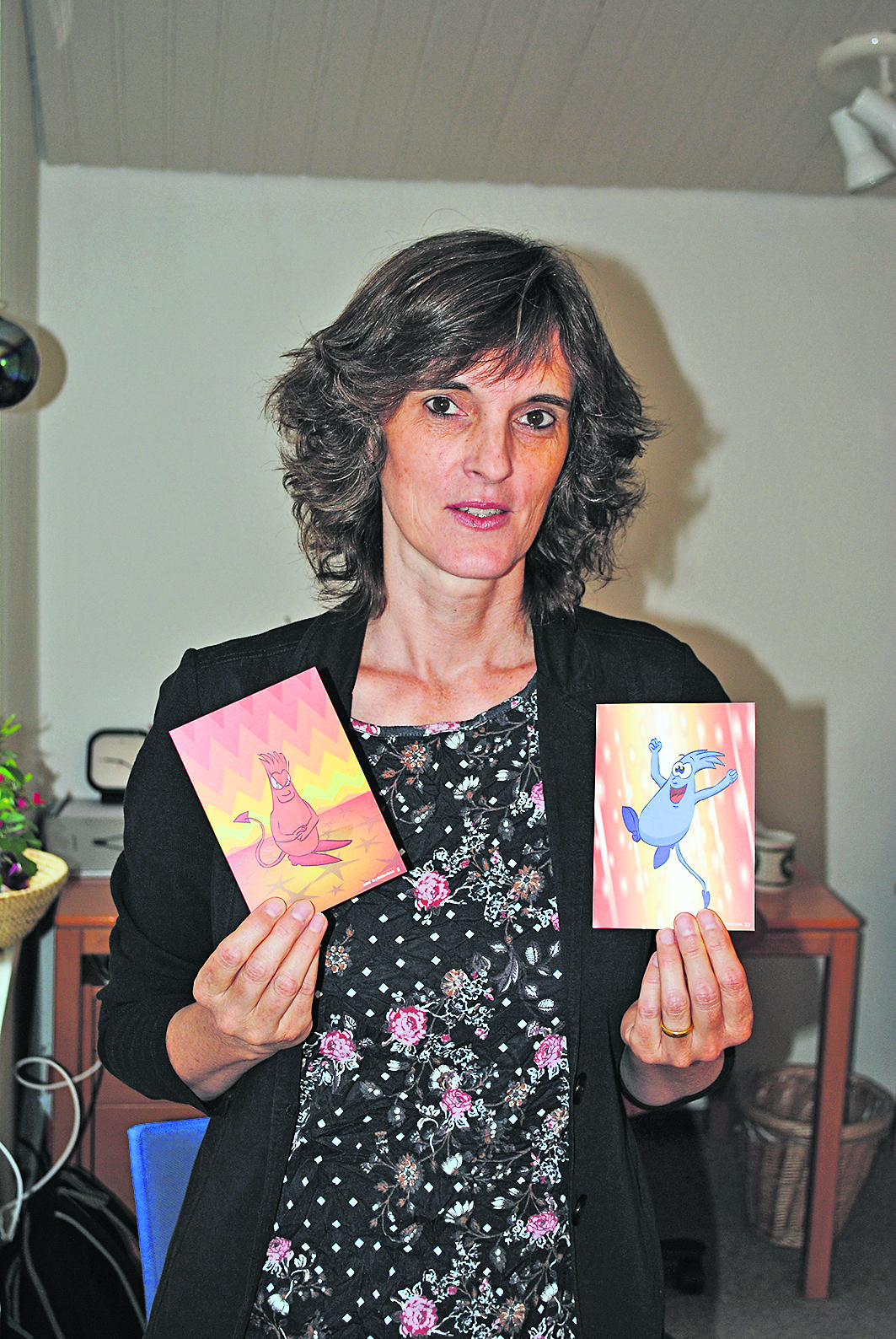 Zwischen Wut und Freude: Sandra Hagemann arbeitet bei der Beratung von Trennungs-Kindern auch spielerisch mit "Gefühlsmonster"-Karten