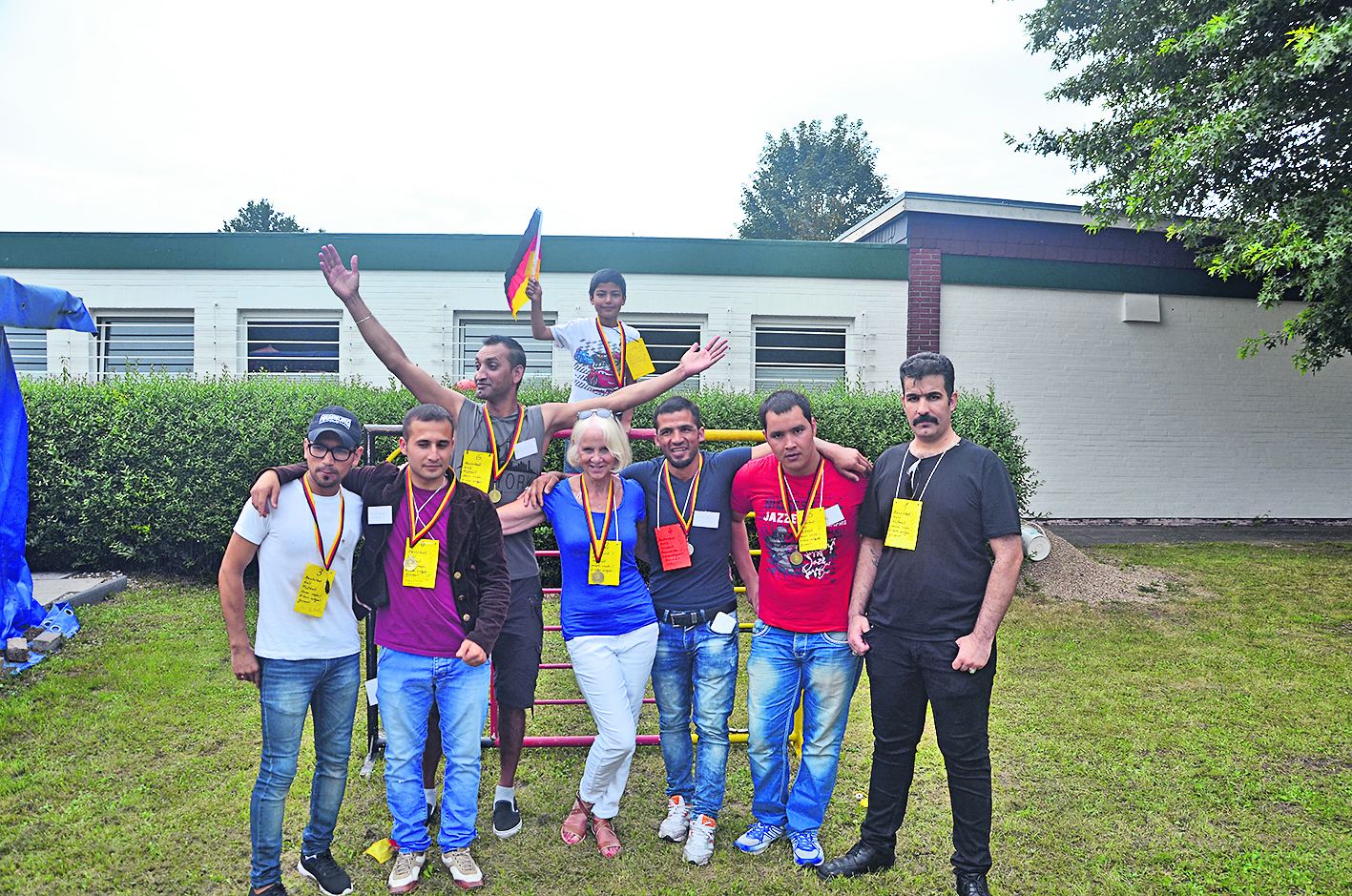 Die glücklichen Sieger der Team-Olympiade