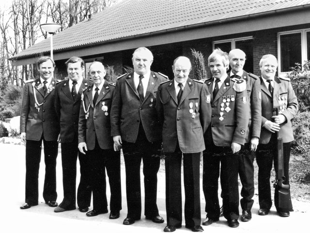 Ein Blick in die Geschichte: der Gründungsvorstand des Schützenvereins Asendorf