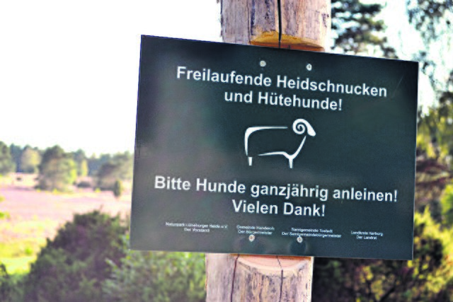 Mit diesen Schildern werden Hundehalter gebeten, Hunde im Büsenbachtal anzuleinen