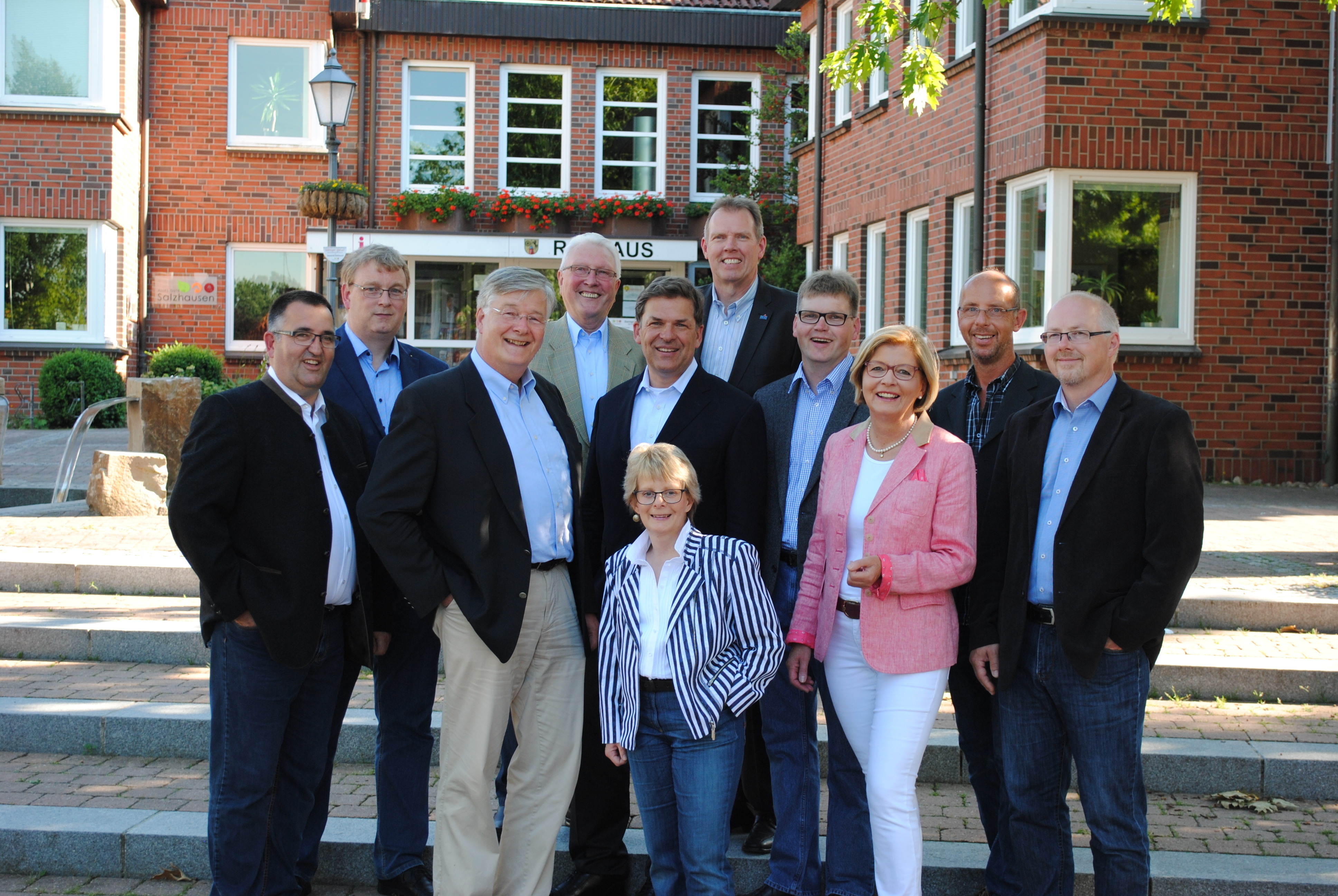 Die CDU-Kandidaten für den Gemeinderat: die Bewerber mit Spitzenkandidat Michael Danne (3. v. li.)
