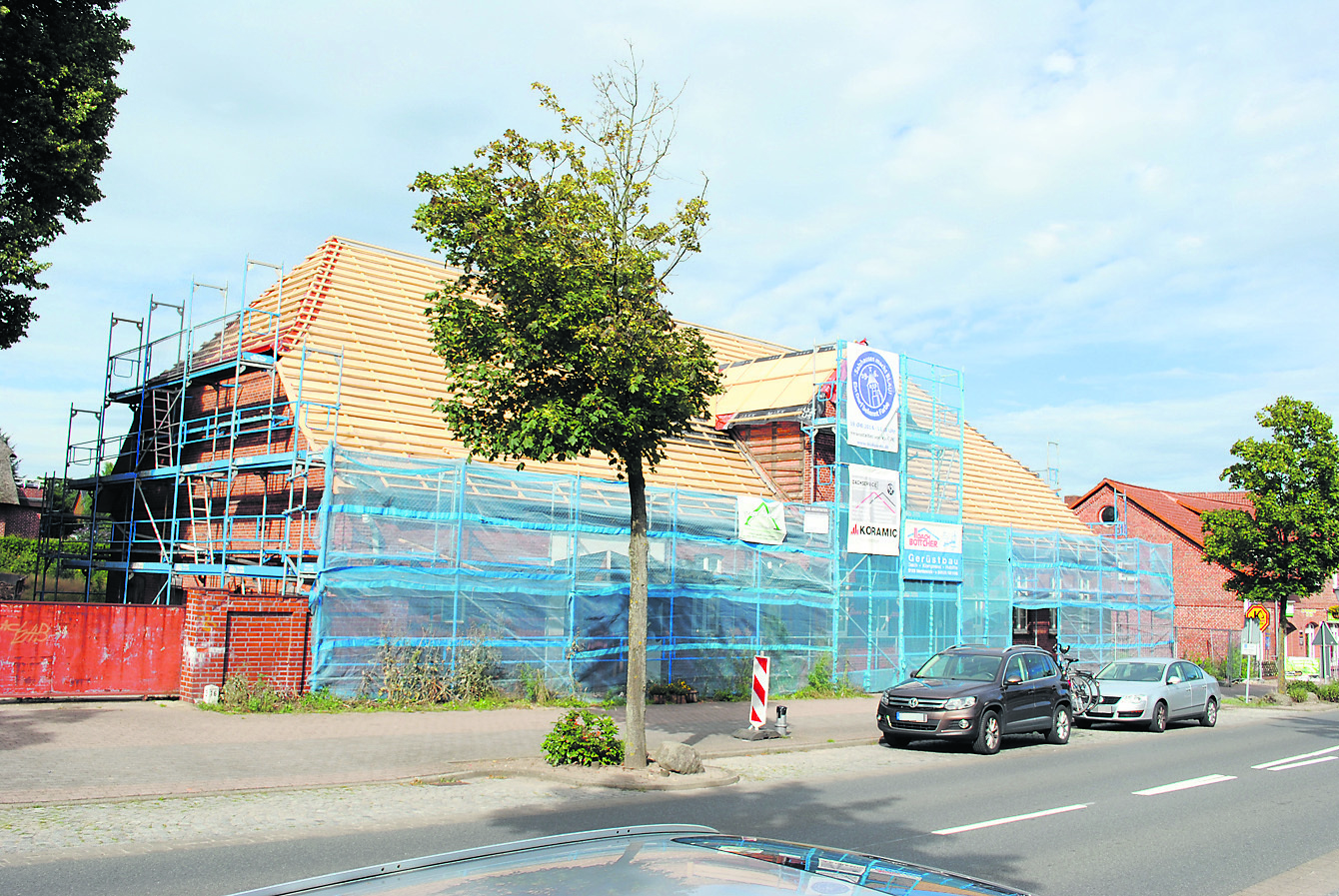 Wird noch saniert: das Haus an der Bahnhofstraße