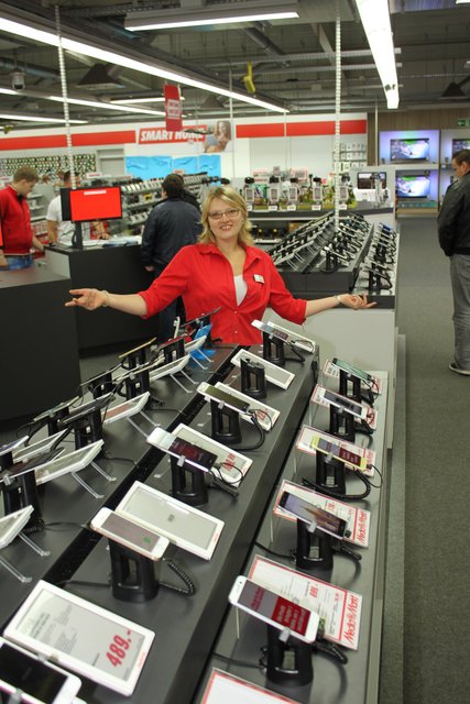Voila - viele schicke Smartphones bietet Katharina Twardy an