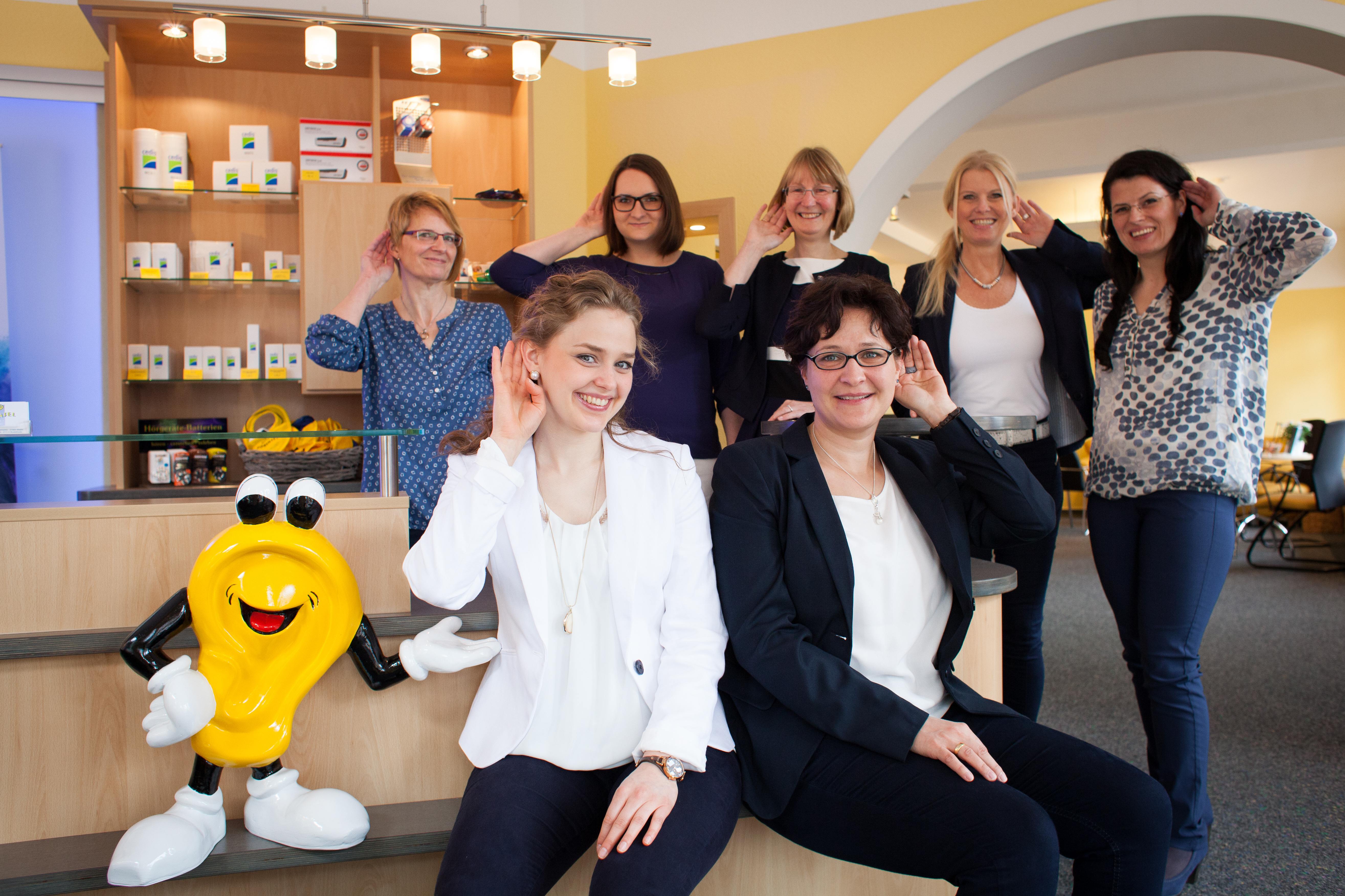 Das Team der Hörinsel berät bei allen Fragen
rund ums gute Hören