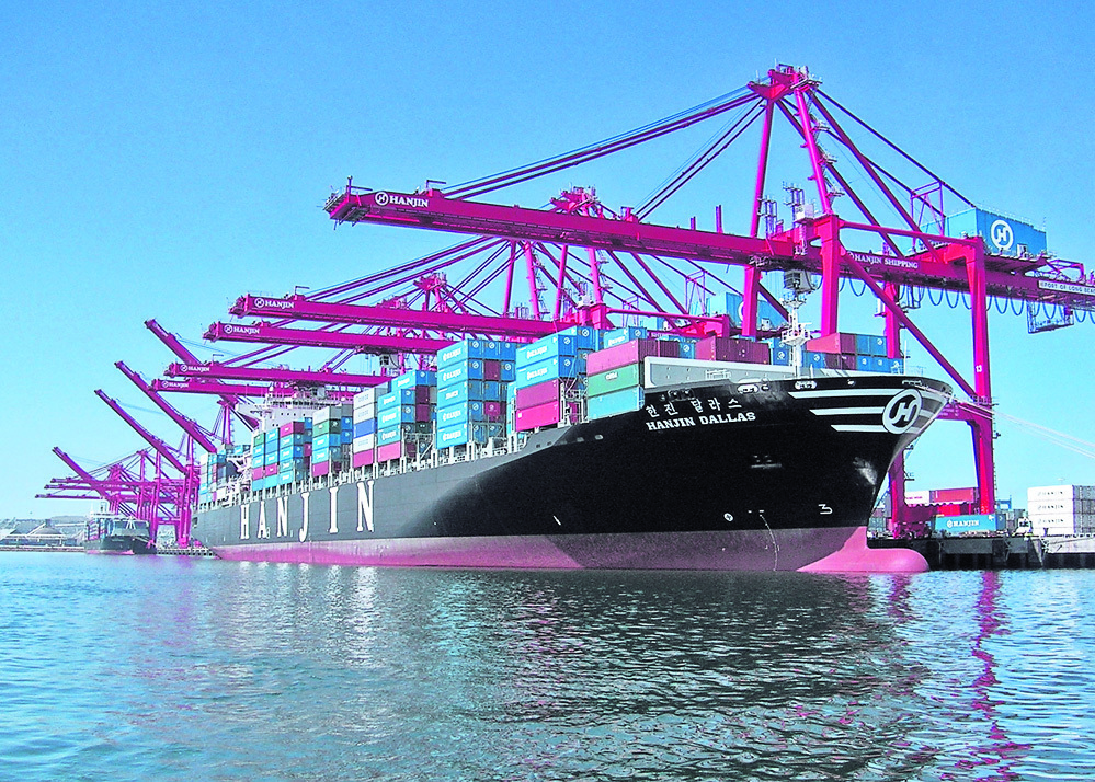 Sieben Containerschiffe werden für Hanjin von Buxtehude aus gemanagt