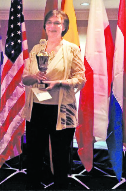 Jutta Geiß bei der Siegerehrung in Las Vegas | Foto: privat