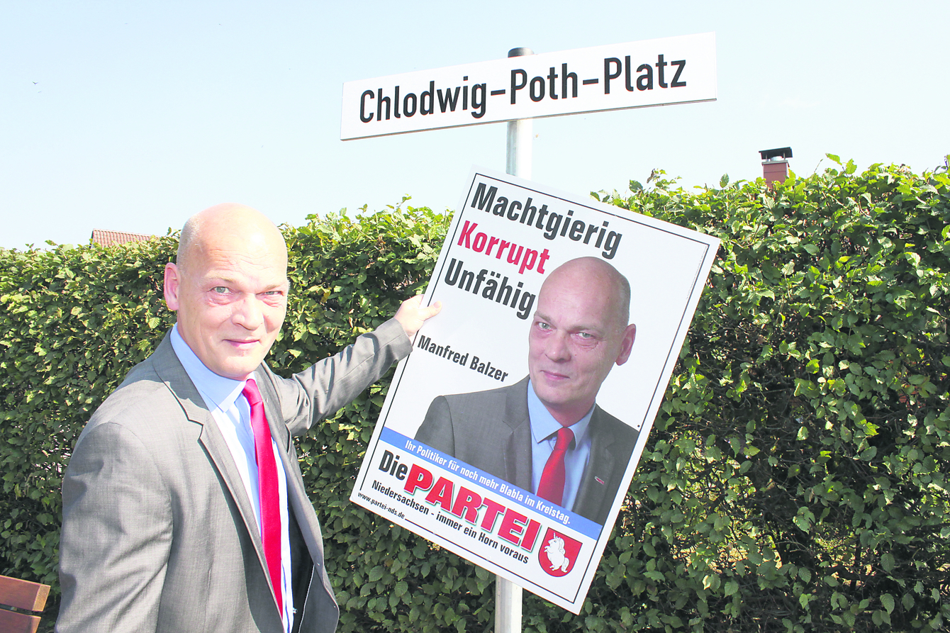 Ist zufrieden mit seinem "schmierigen" Wahlkampf-Grinsen: Manfred Balzer