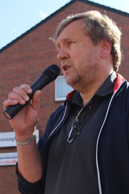 Christoph Selke begrüßte die Passanten auf dem Peets Hoff