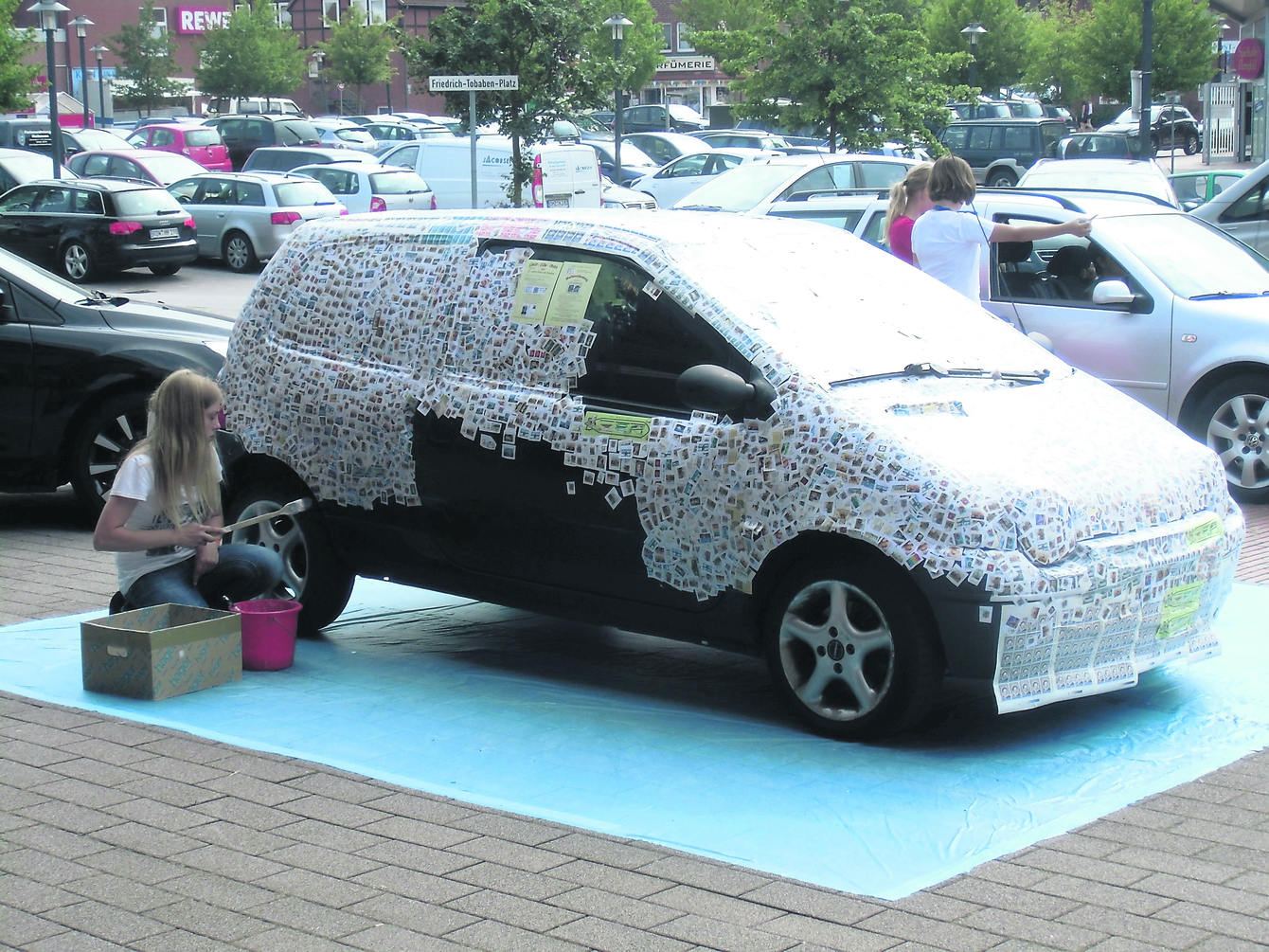 Bereits im Vorjahr wurde ein Auto beklebt