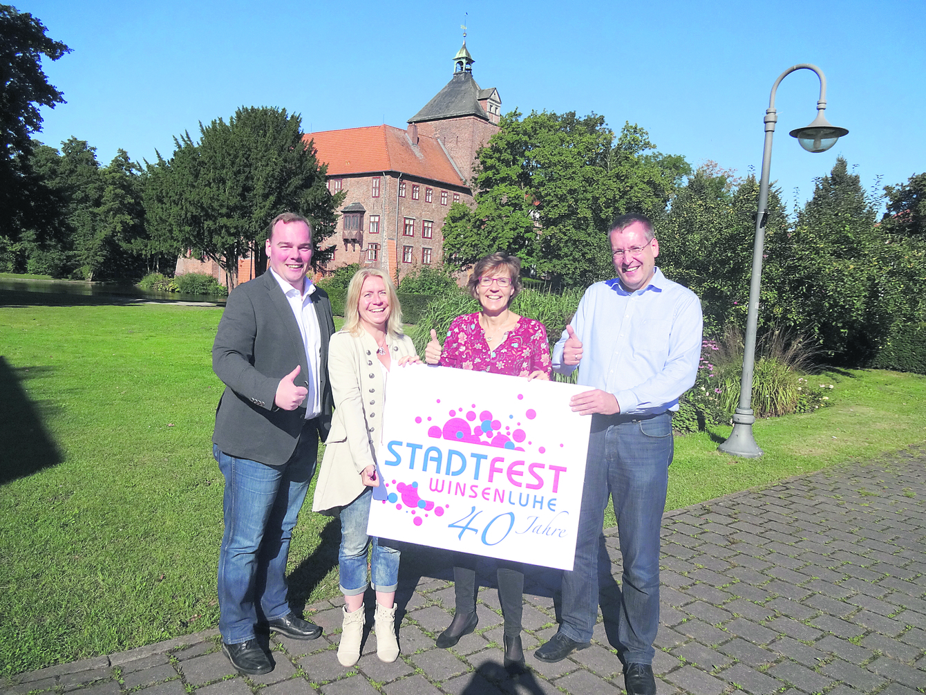 Wollen ein tolles Stadtfest organisieren (v. li.): Bürgermeister André Wiese, Susanne Möller, Ulrike Tschirner und Olaf Brakhage