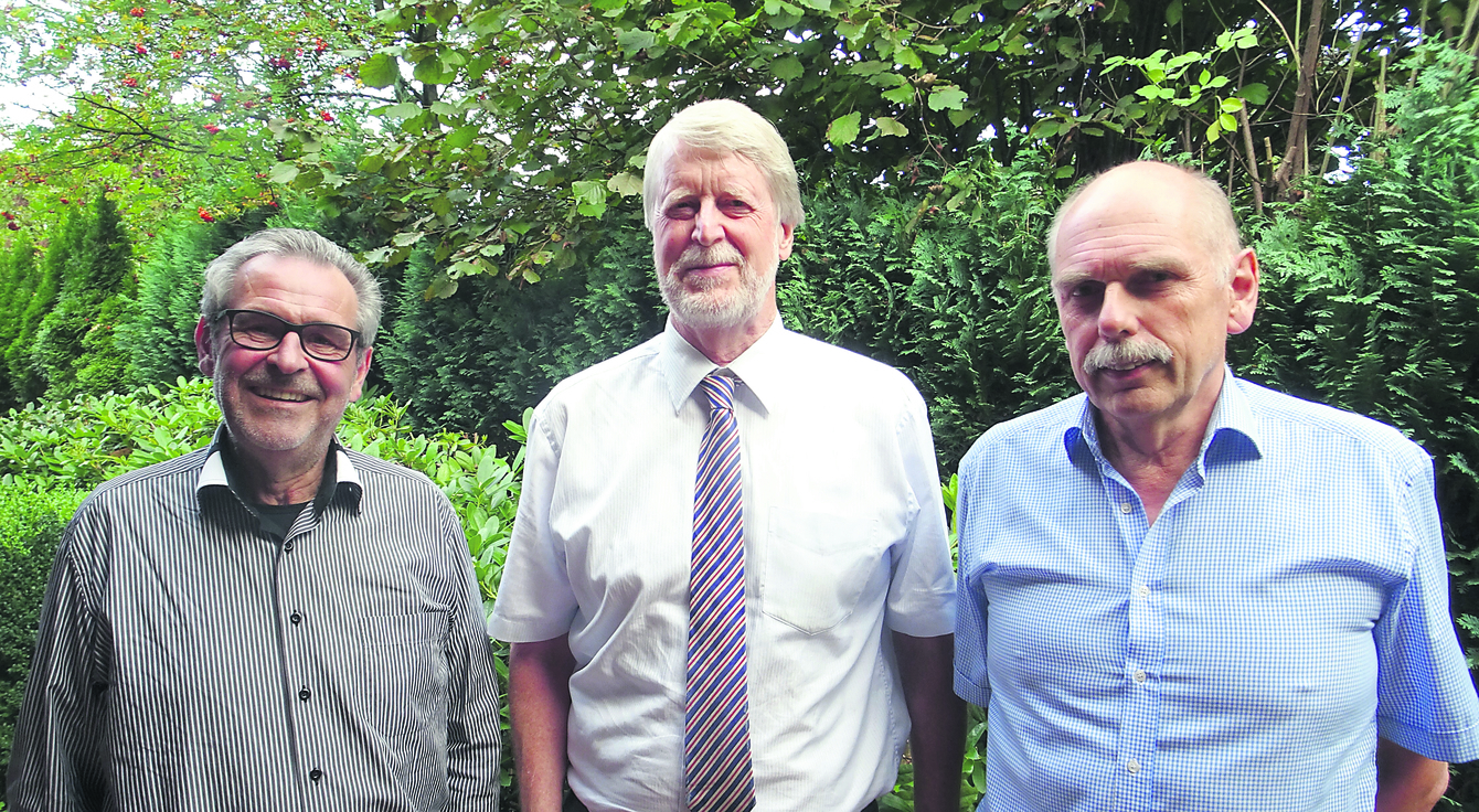 Uwe Schröder, Jens Paulsen und Dieter Bäurle (v.li.)