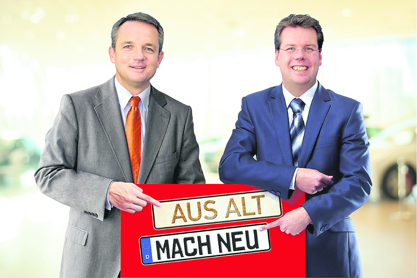 Die beiden Geschaeftsfuehrer Michael Babick (li.) und Karsten Lorenzen laden zu den Aktionstagen ein