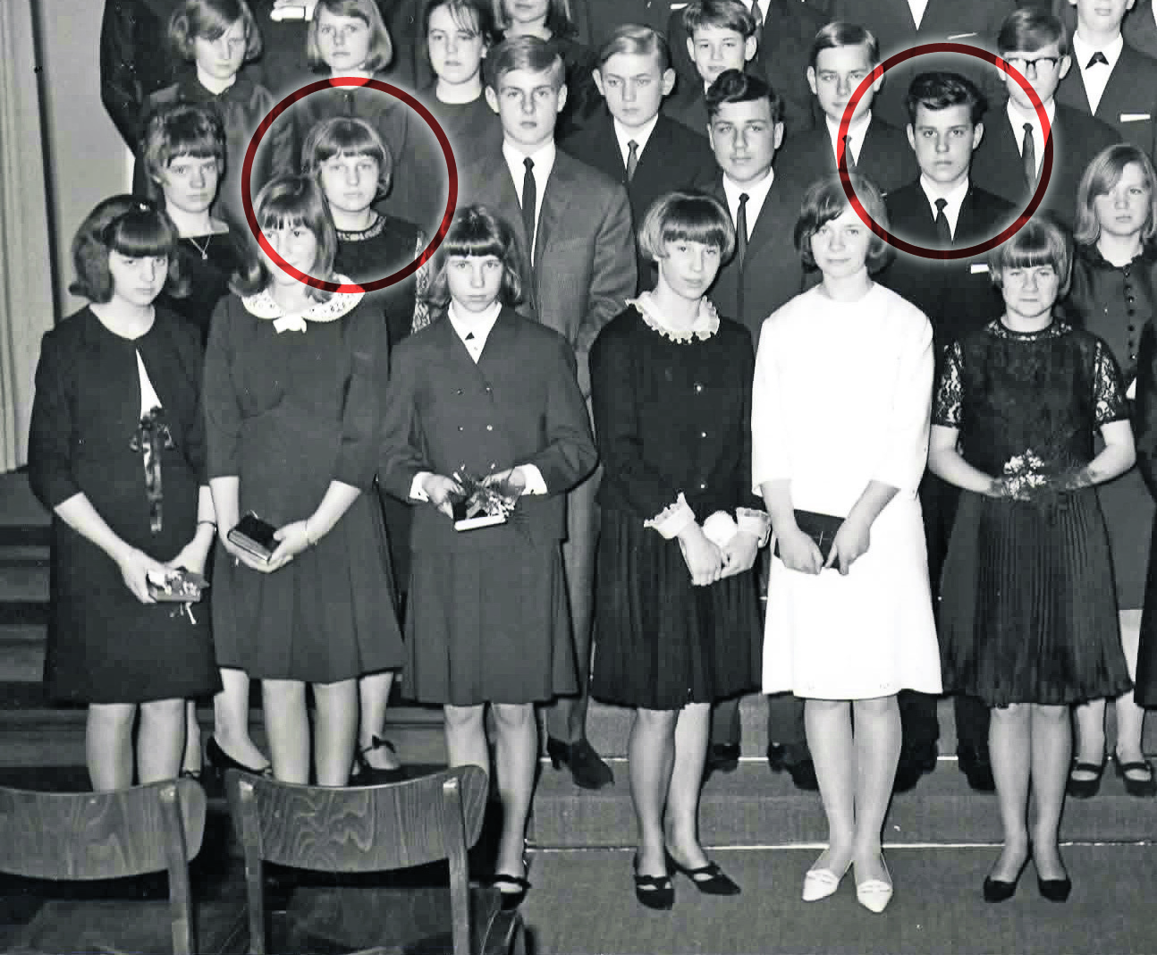 Sie wurden gemeinsam im September 1966 konfirmiert:
Elke Breucker-Fehring und Gerhard Beidatsch