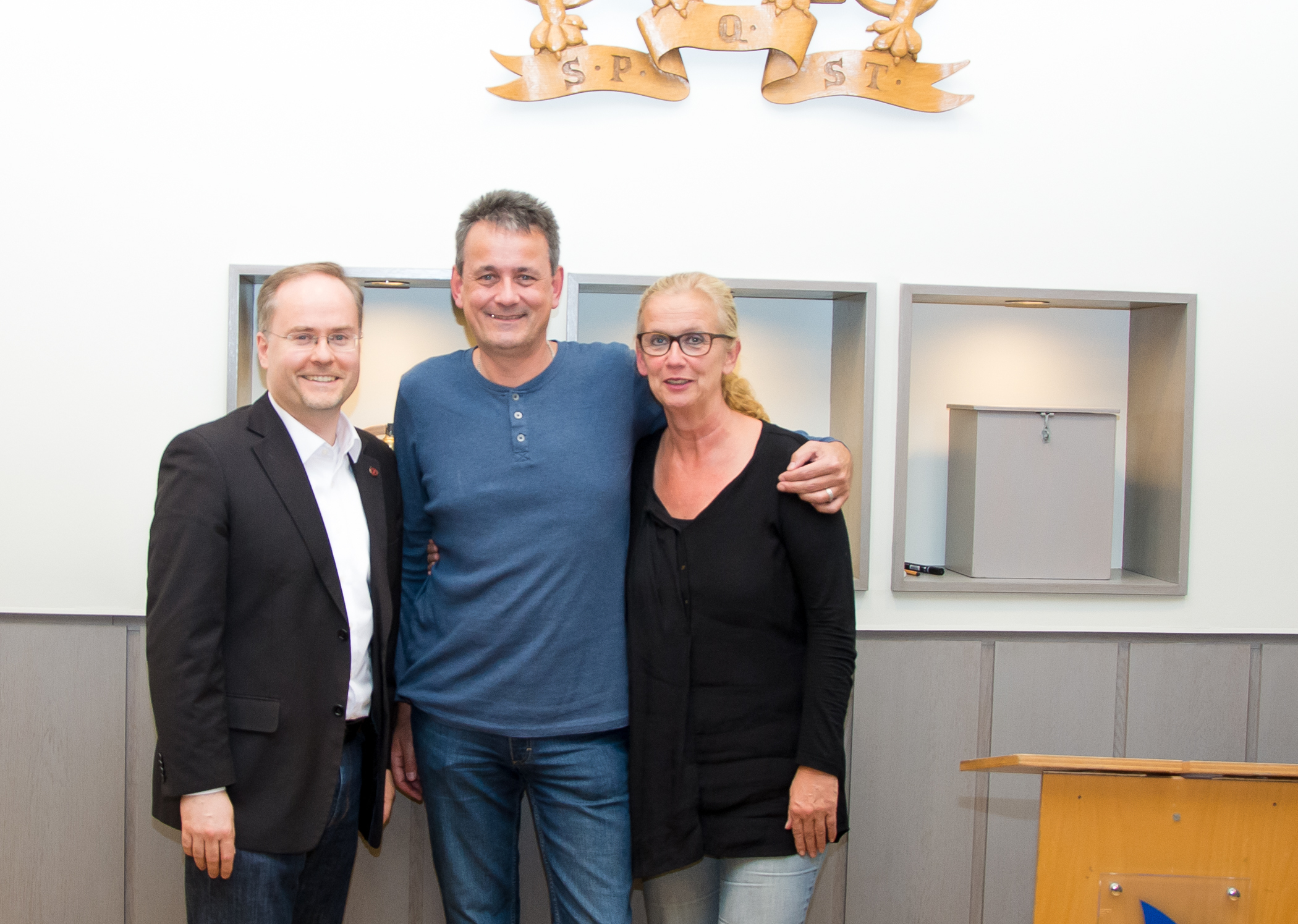 SPD-Fraktionsspitze: Kai Holm (Mi.); Oliver Kellmer und Daniela Oswald