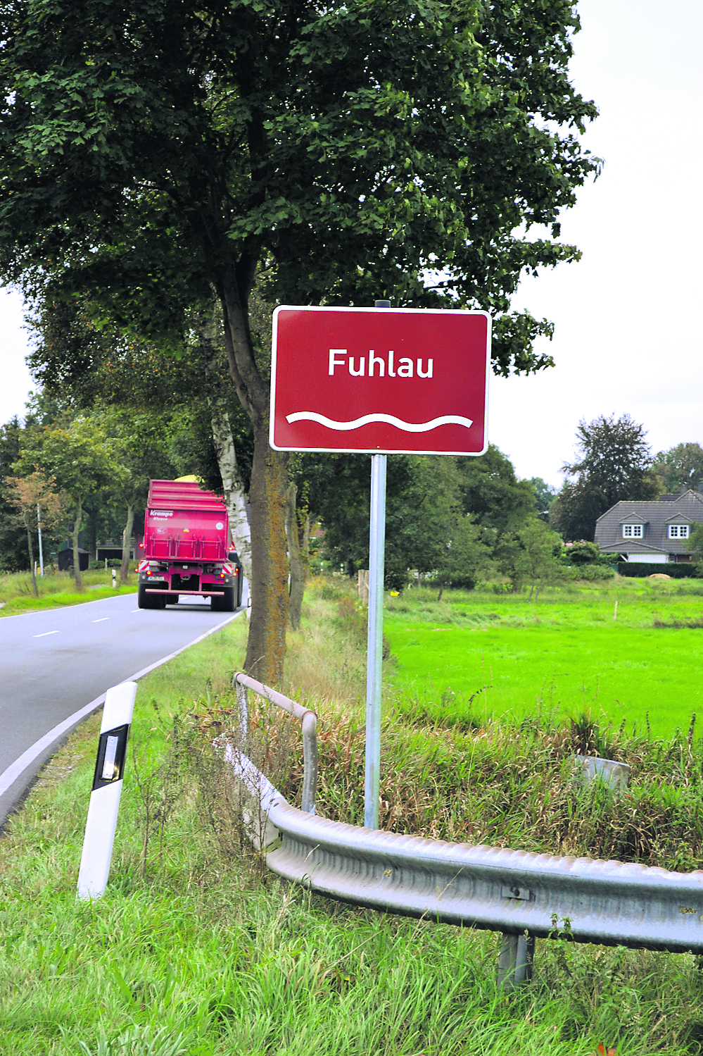 In Kampen wird auf die Fuhlau hingewiesen