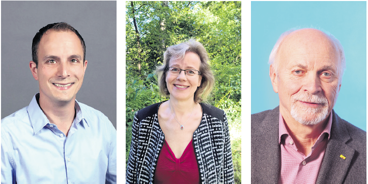 Stefan Menk (CDU), Helena Eischer (Buchholzer Liste) und Wilhelm Pape (FDP)