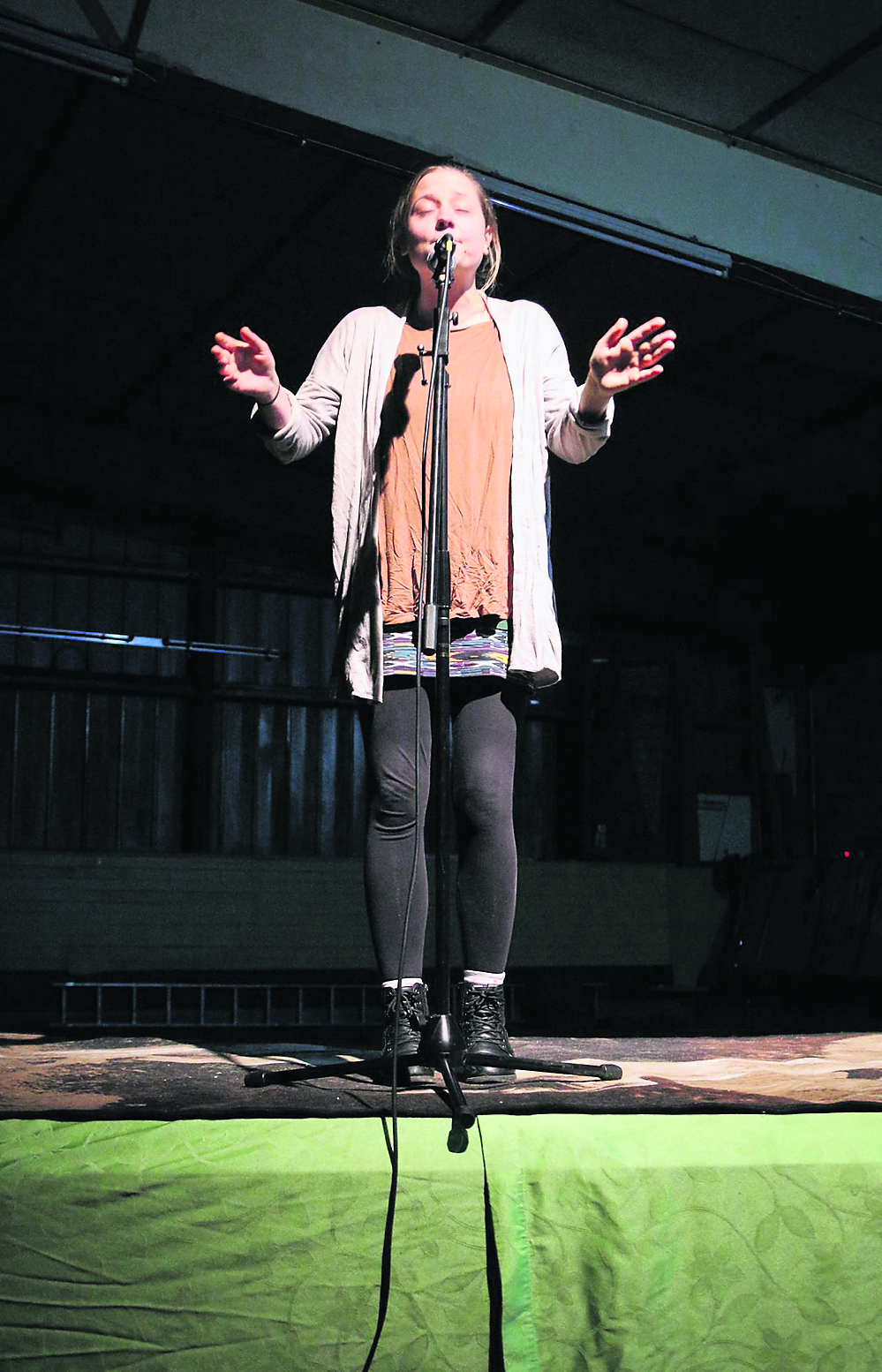 Leticia Wahl hat den ersten Poetry-Slam in Döhle gewonnen
