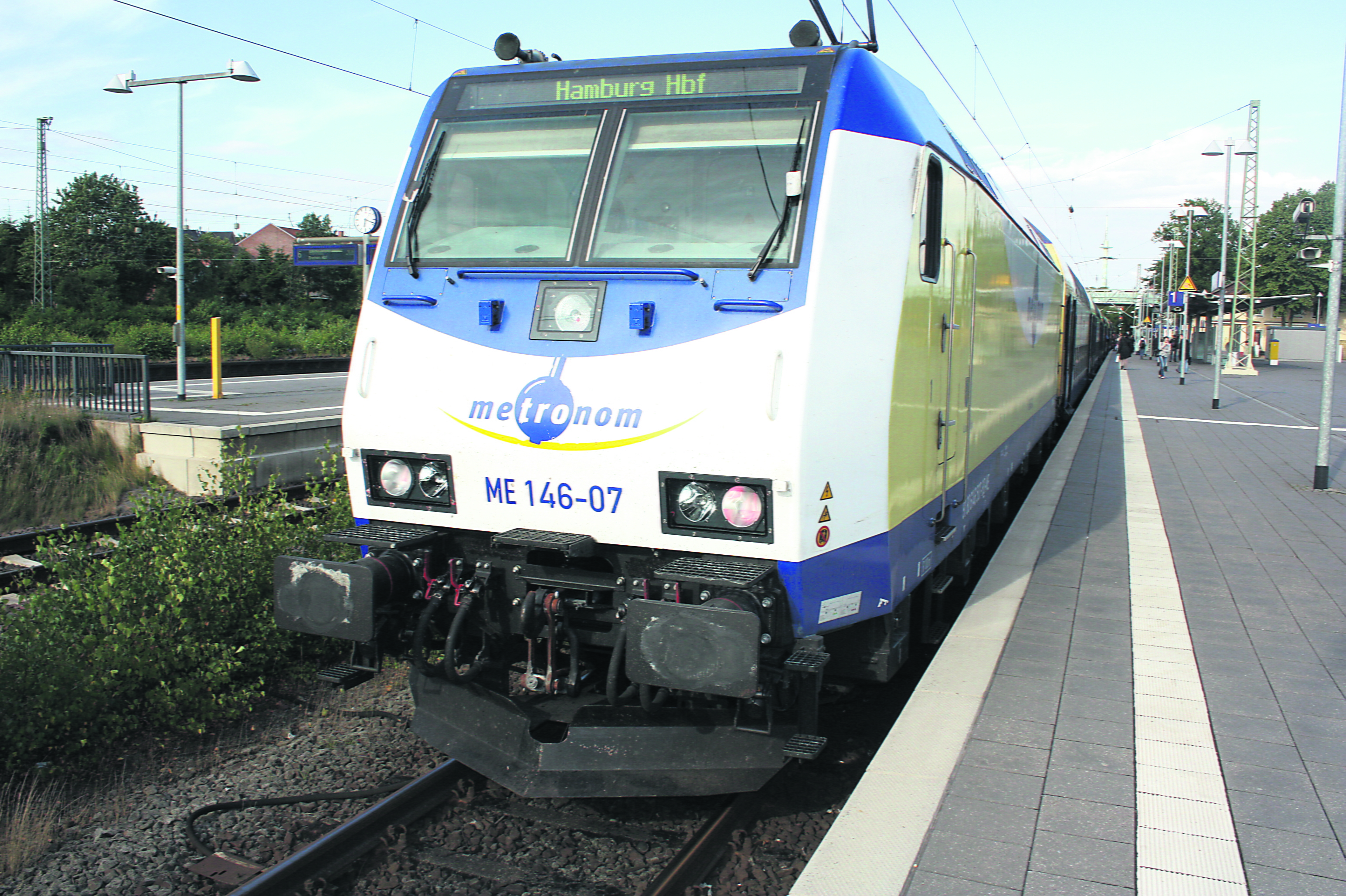 Zwischen Lüneburg bzw. Tostedt und Hamburg fallen zur Hauptverkehrszeit zehn Metronom-Züge aus