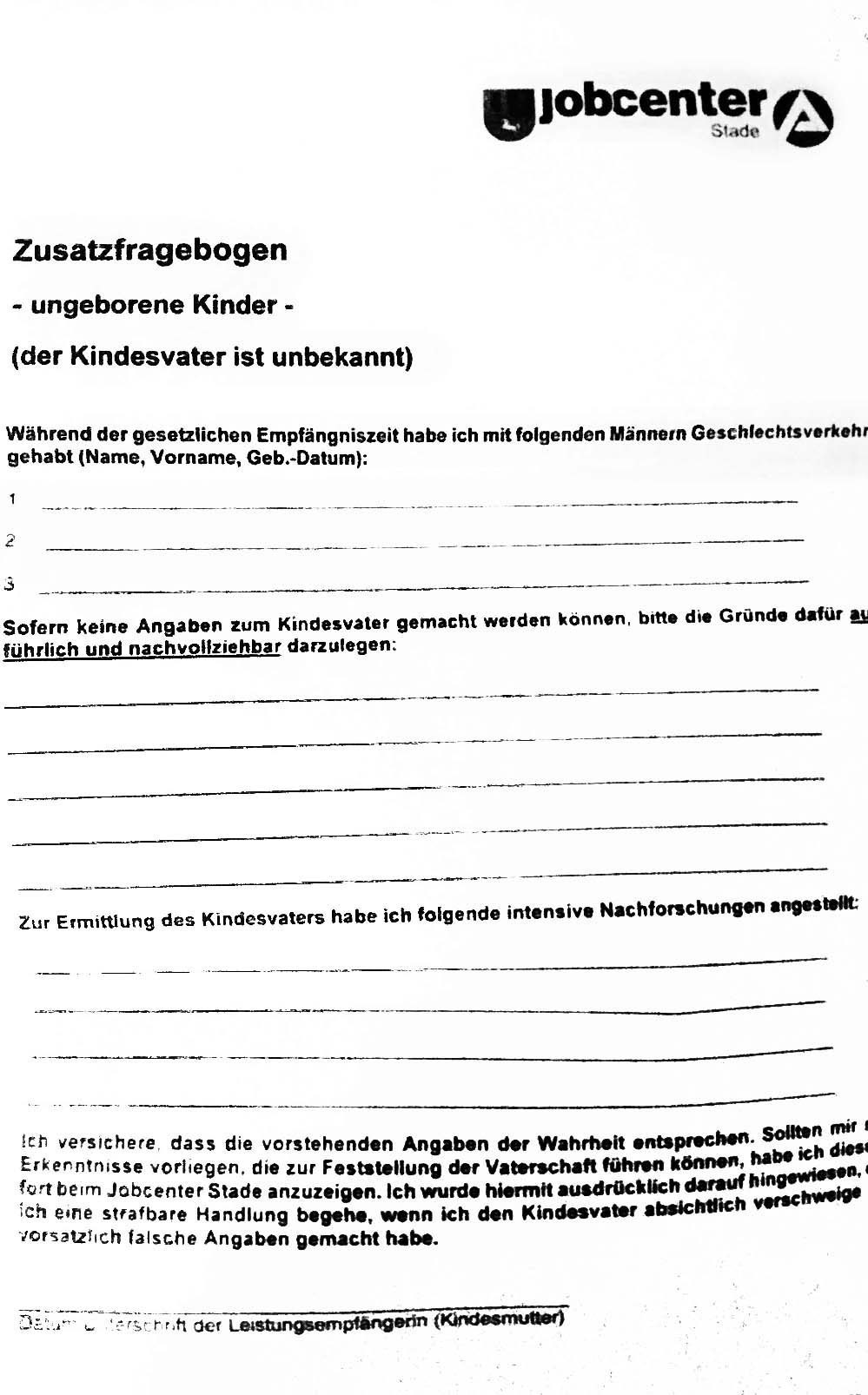 Solche Fragen darf ein Jobcenter nicht stellen