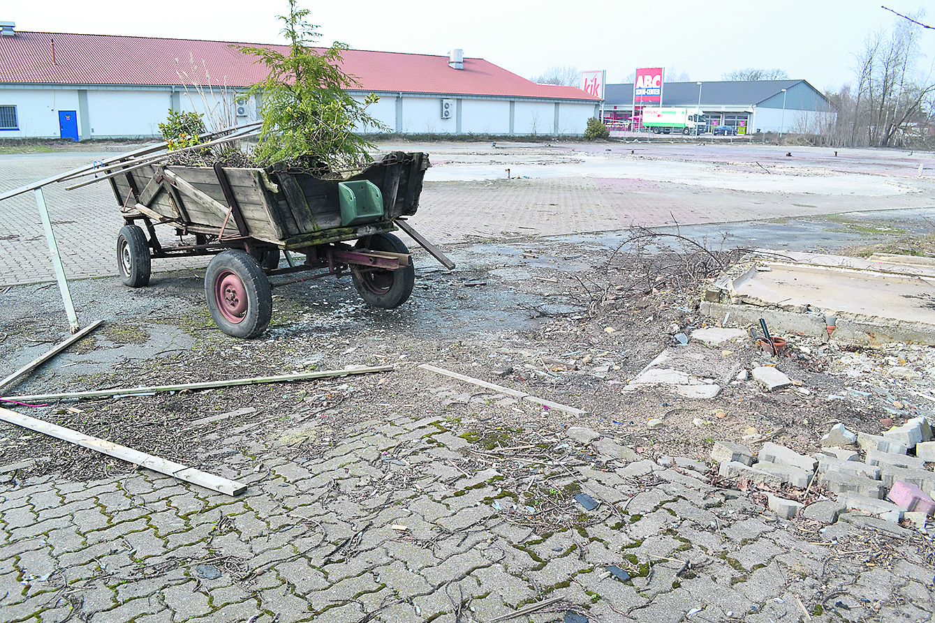 Auf dieser Fläche im Gewerbegebiet Zinnhütte wird der Netto-Markt entstehen