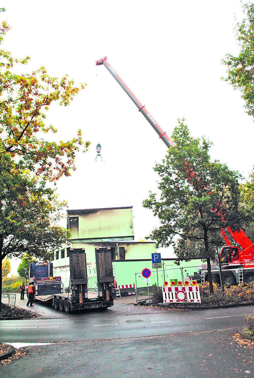 Die ausgebrannten Container wurden abgebaut