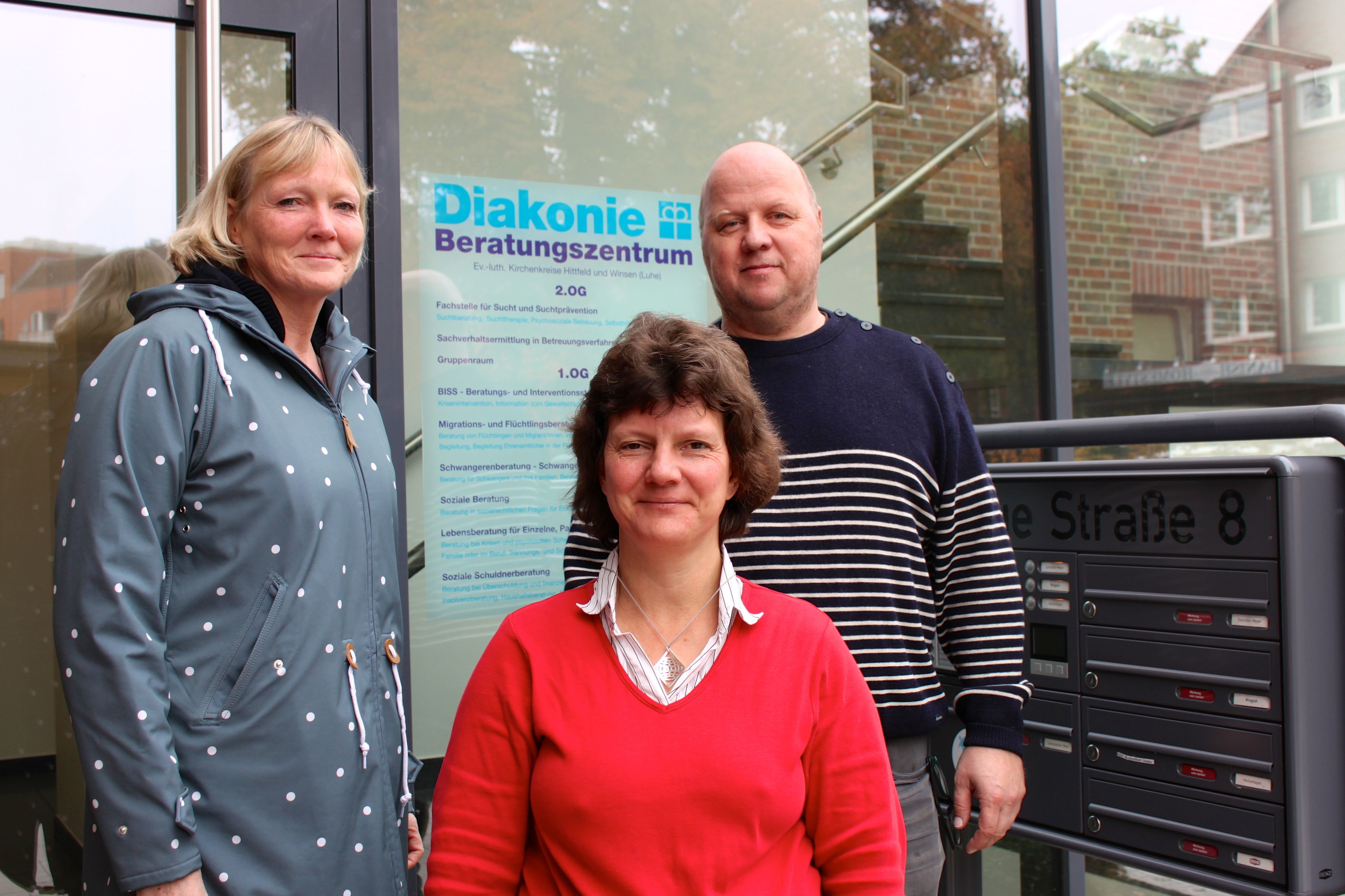 Neue Mitarbeiter für die Diakonie (v. li.): Nicole Hauff, Ilona Weseloh und Niels Hartermann