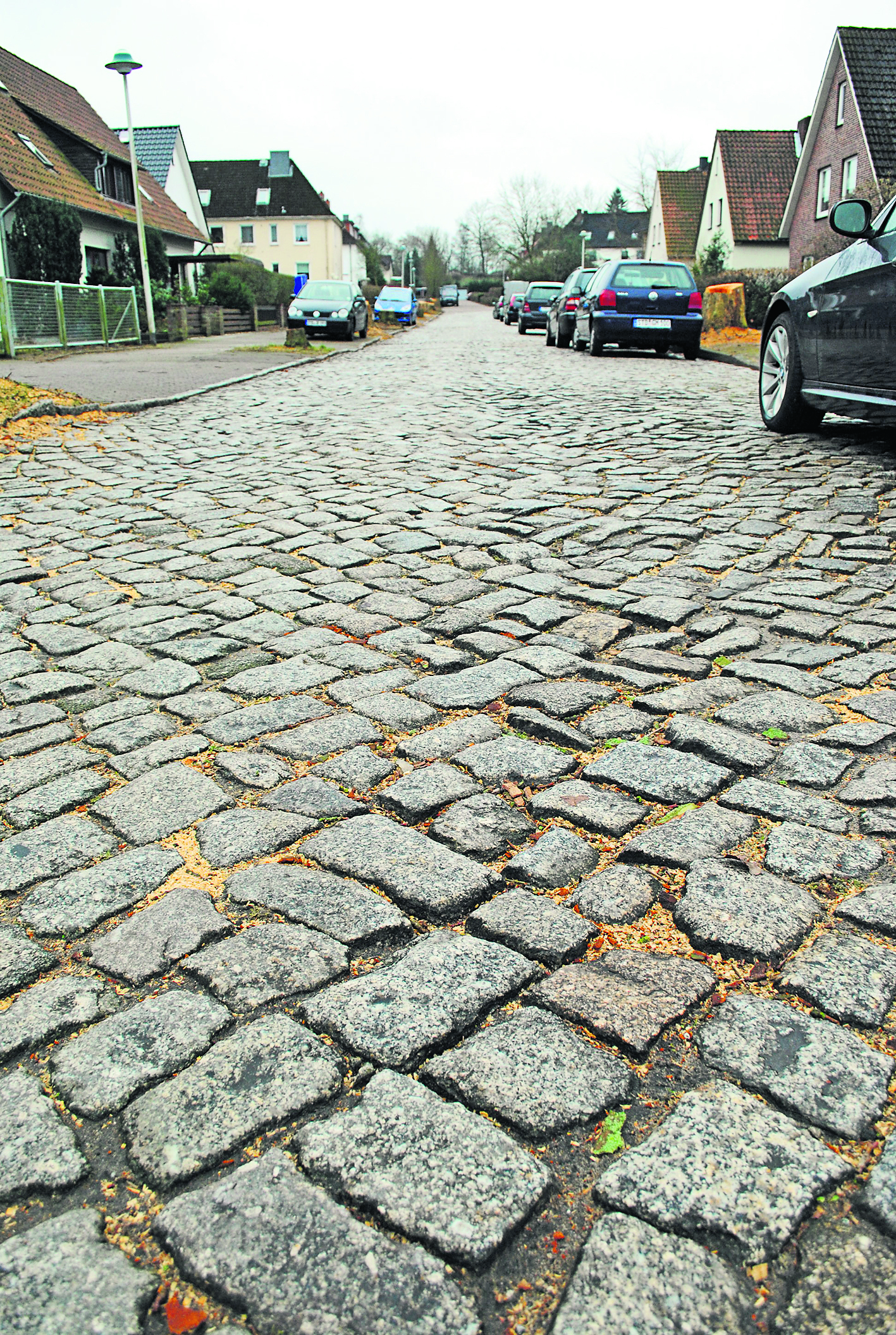 Das Kopfsteinpflaster ist inzwischen Geschichte: die Goethestraße wurde saniert