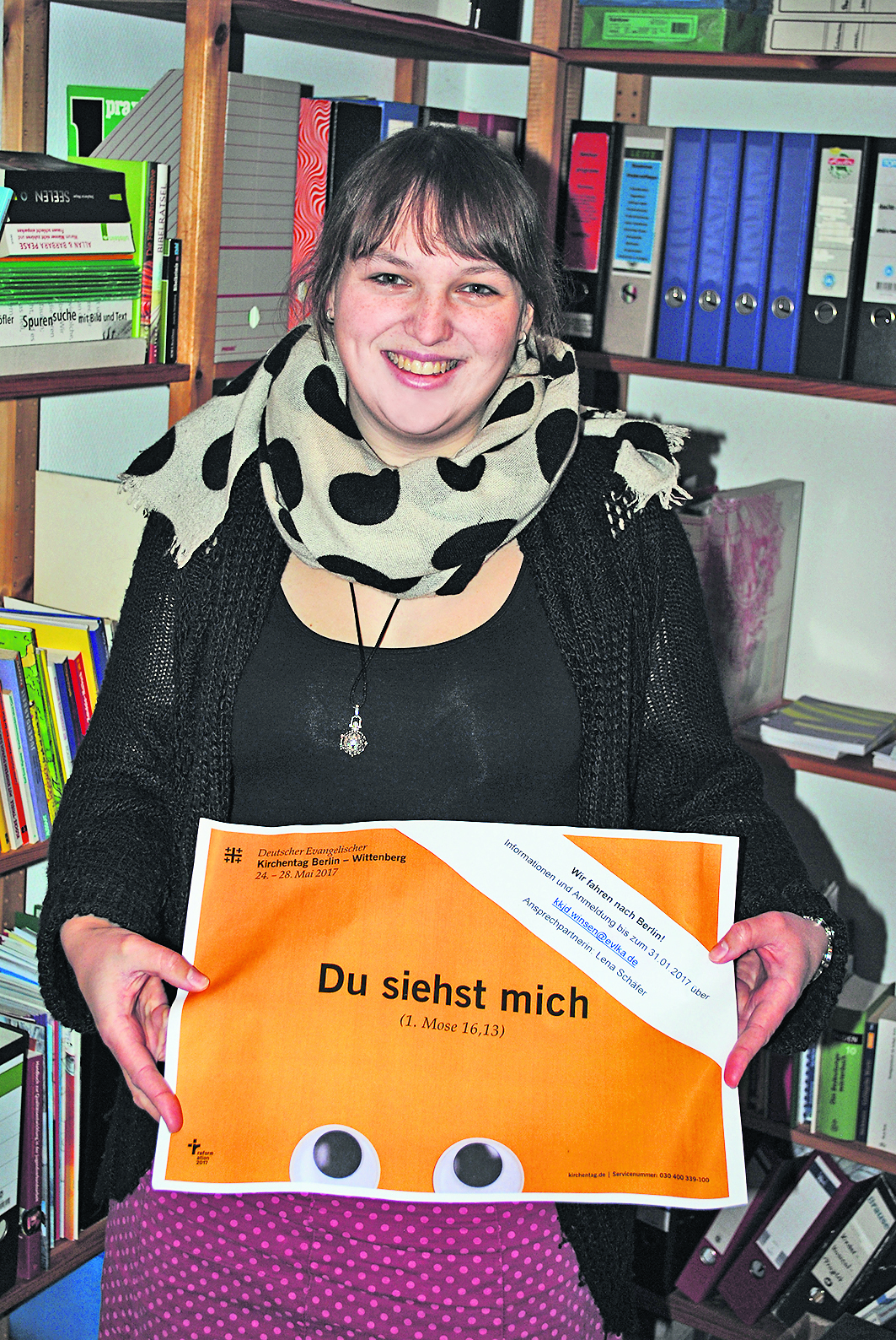 Organisiert die Aktivitäten des Kirchenkreises Winsen auf dem Kirchentag 2017 unter dem Motto "Du siehst mich": die neue Jugendwartin Lena Schäfer