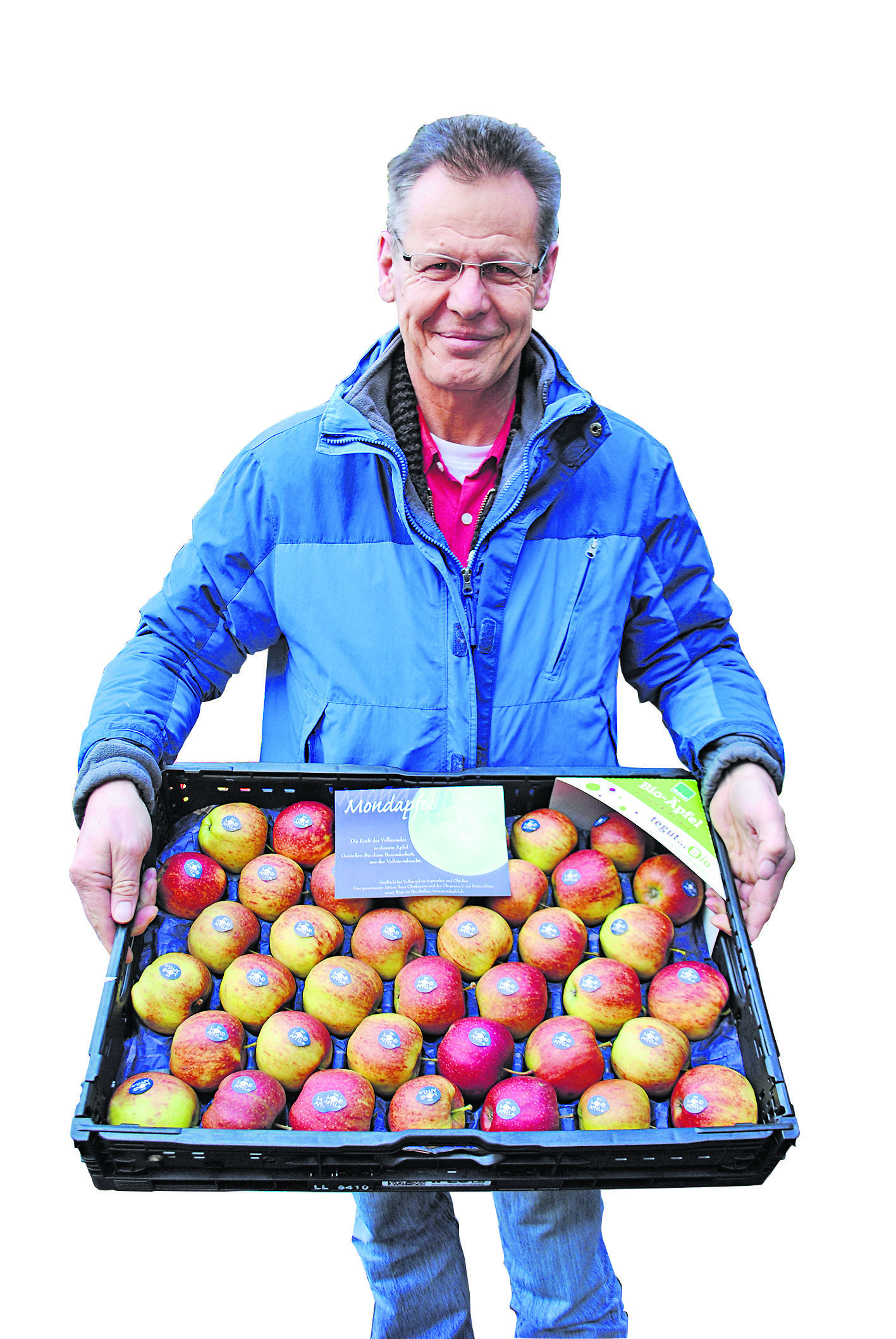 Claus-Peter Münch erntet seit zehn Jahren Mondäpfel