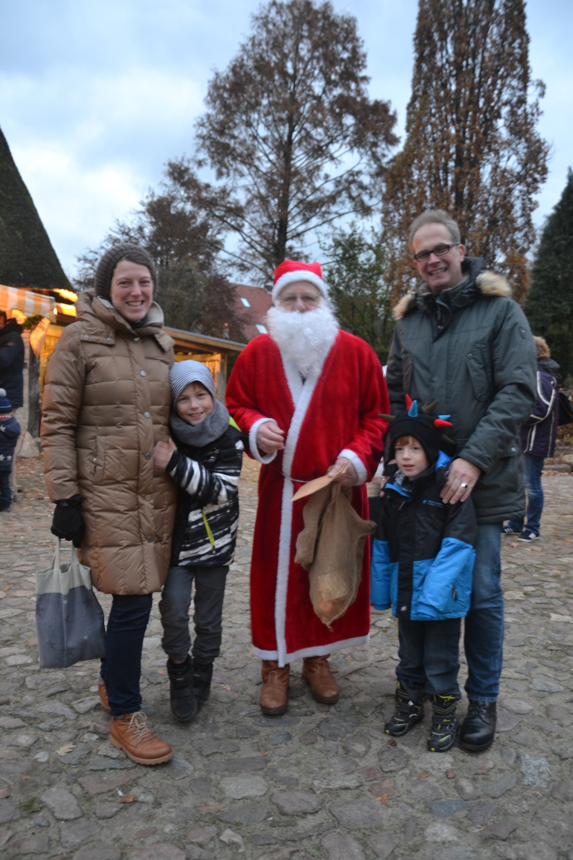 Familie Köpke traf den Weihnachtsmann