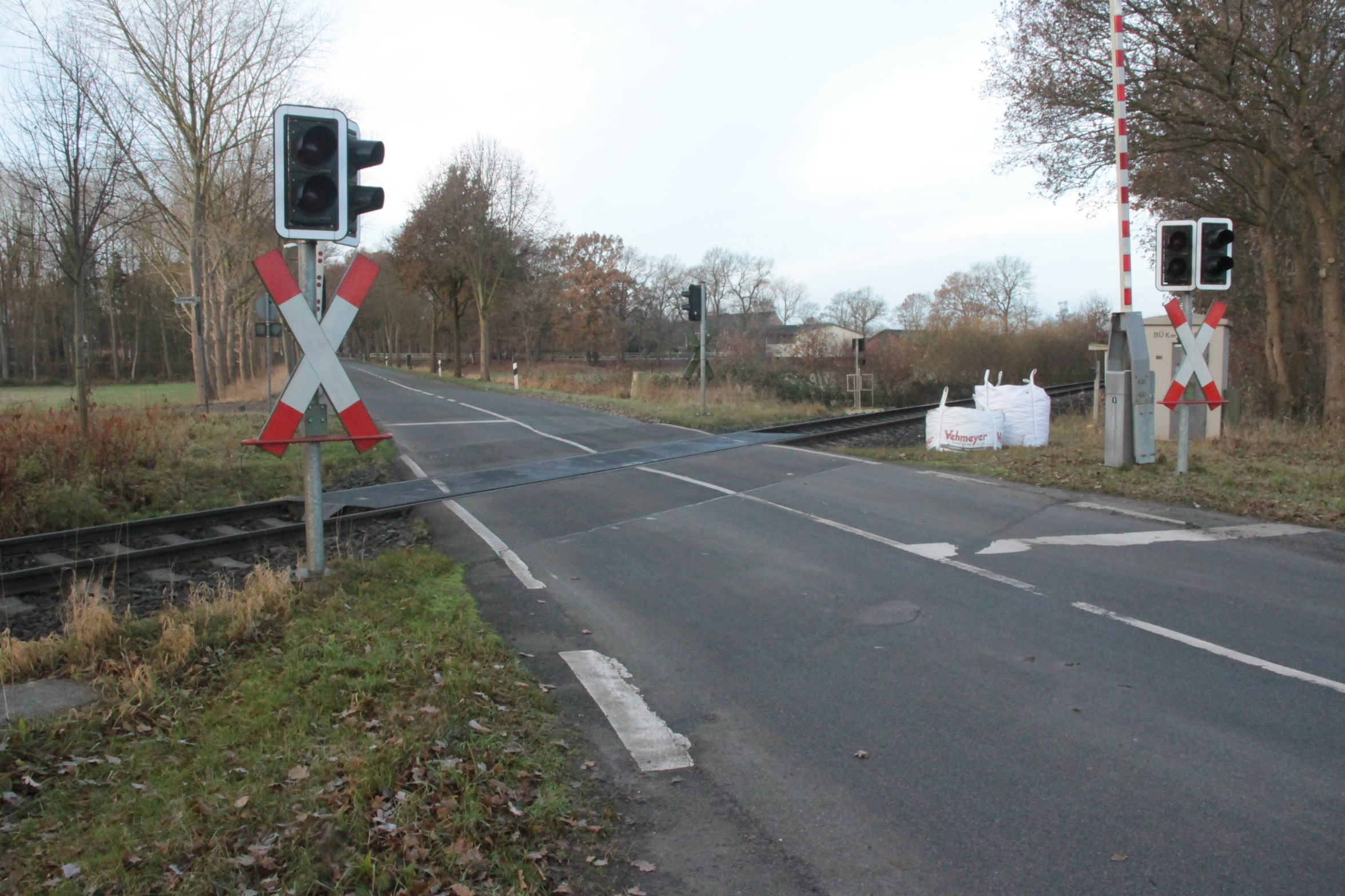 Der Bahnübergang in Burweg wird drei Tage lang gesperrt