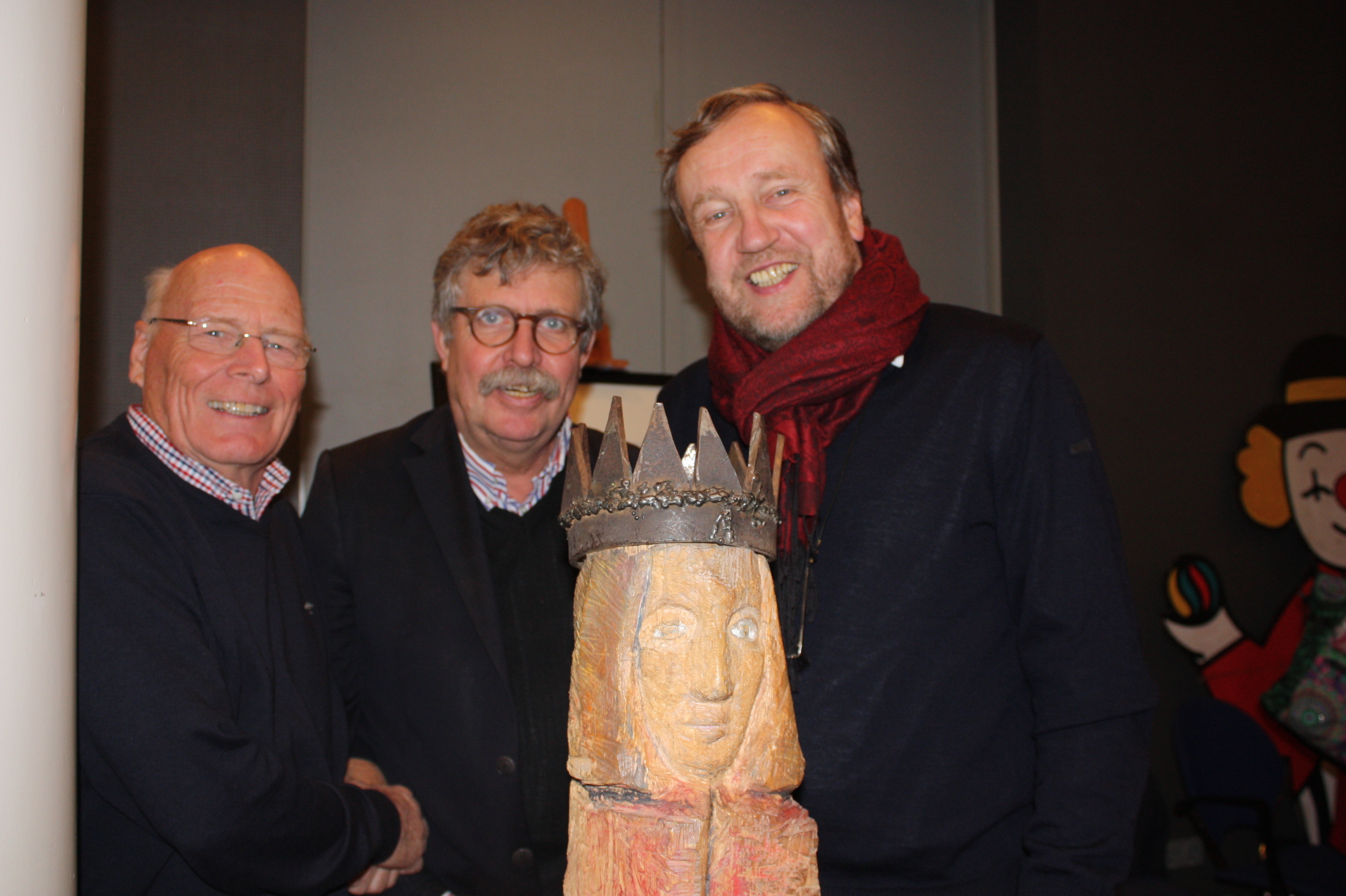 Informierten über den Kunstverein: (v. li.) Dr. Henner Redelstorff, Matthias Neb und Christop Selke