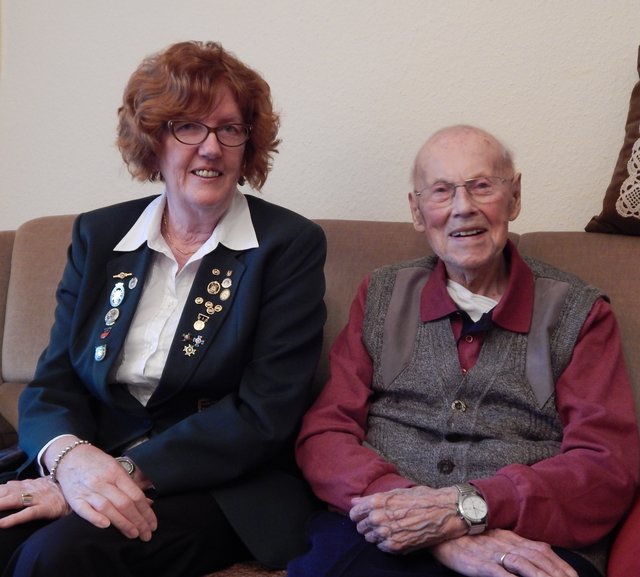 Vizepräsidentin Renate Zimmerman und Bernhard Hellwege