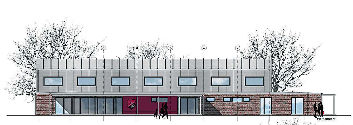 So soll die neue Halle in Agathenburg aussehen. Ohne Fördermittel lässt sich ein Neubau jedoch nicht realisieren