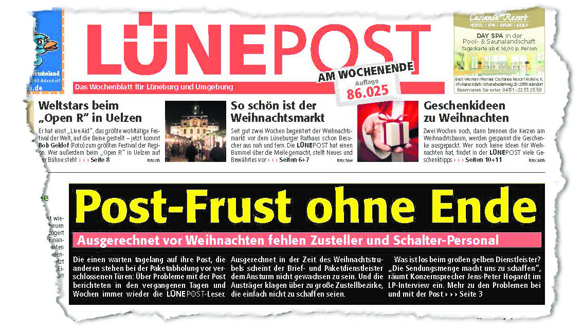 So berichtete die Lünepost über den Post-Ärger