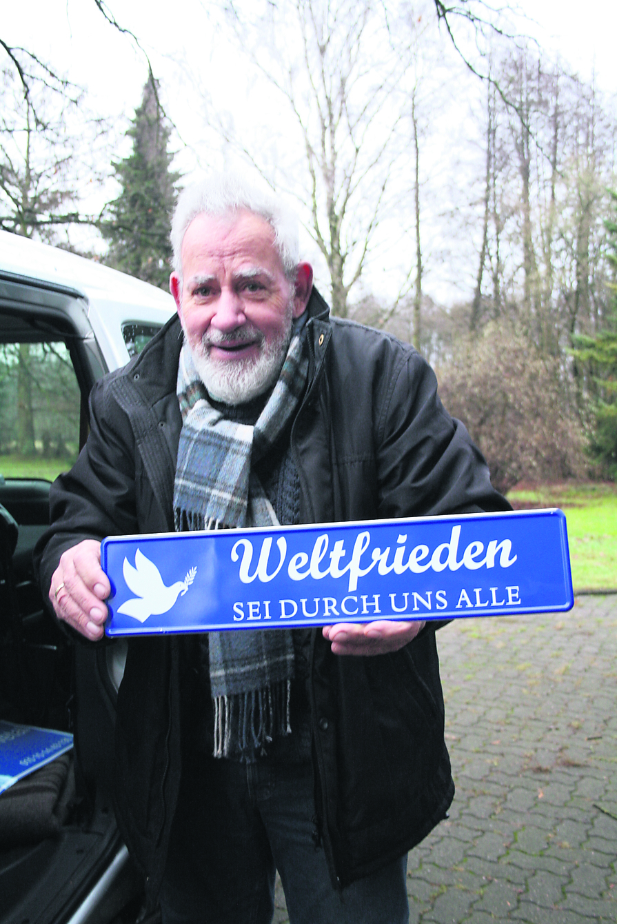 "Weltfrieden, dafür kann sich jeder engagieren", ist sich Wolter Welle sicher