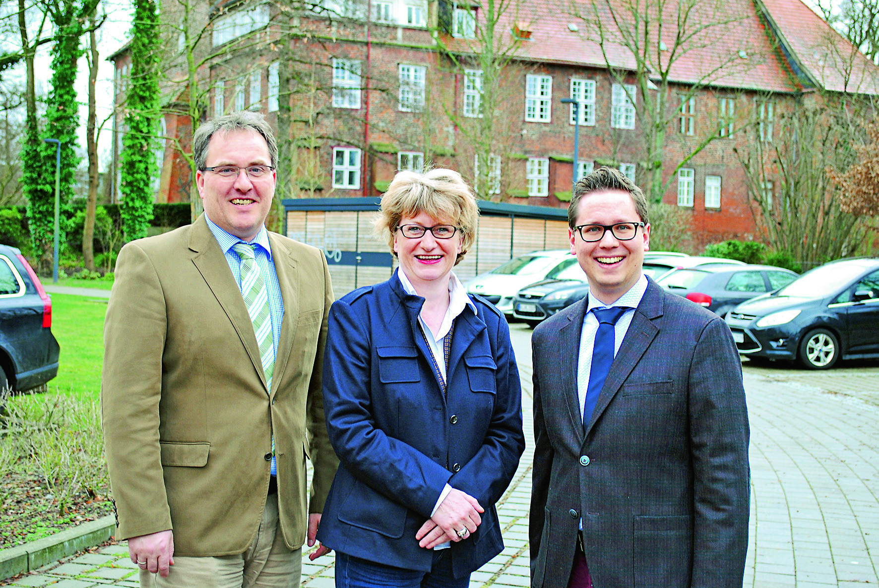 Das bisherige Team der City Marketing: die beiden Geschäftsführer Matthies Wiegleb (li.) und Sebastian Putensen sowie Mitarbeiterin Simone Wempe